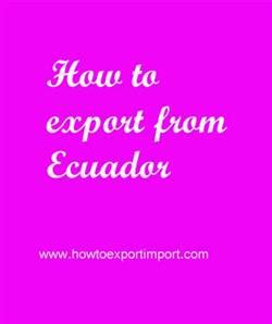 How to export from Ecuador?