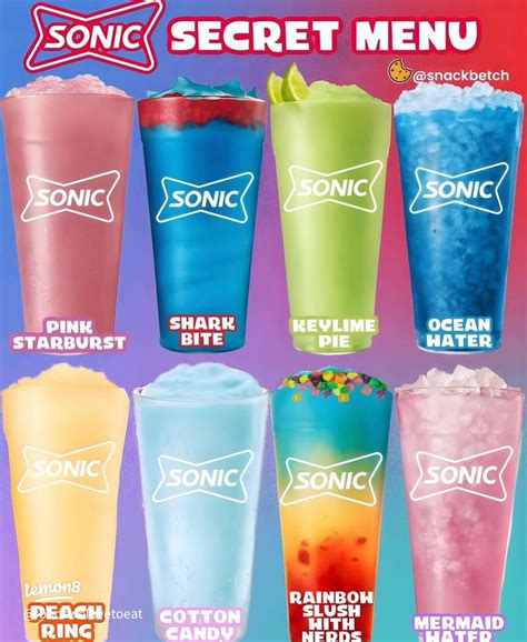 Discover Sonic's Secret Drink Menu: Creative and Delicious Options in ...