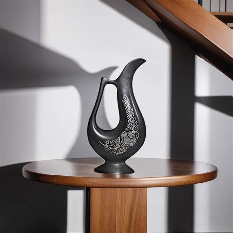 Bidri Silver Inlay Jug Flower Vase 3 | Bidri Work | Bidri Art – BIDRI