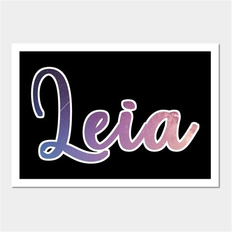 Leia Wall Art Print | Personalized Name Poster