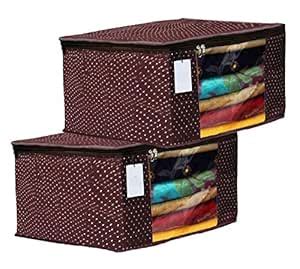 Home Style India Cotton Saree Cover/Saree Bag/Storage Bag with ...