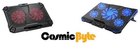 Cosmic Byte Comet Laptop Cooling Pad, Dual 140 mm Fans, LED Lights, Fan ...