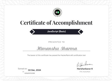 Image result for HackerRank JavaScript Certification