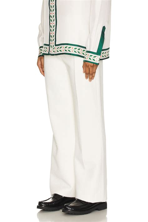 Casablanca Straight Leg Trouser in Off White | FWRD