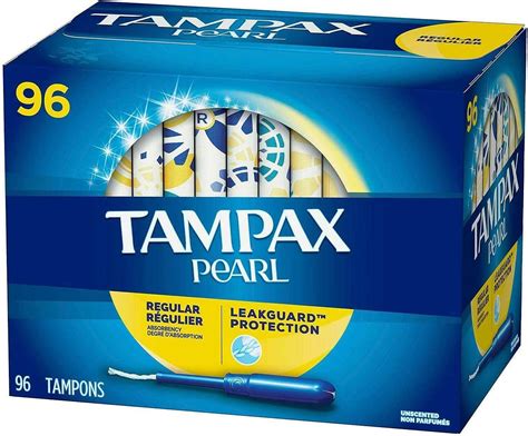 Tampax Pearl Regular Absorbency Unscented Tampons, 96 Count : Amazon.ca ...