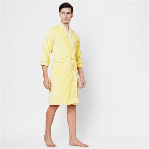 Buy SPACES Exotica Cotton Adult Bathrobe, M from Spaces at just INR 2599.0
