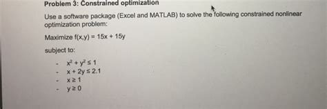 Image result for Constrained Nonlinear Optimization MATLAB