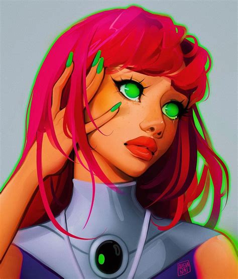 [Artwork] Starfire fanart by Alicjanai. : r/DCcomics