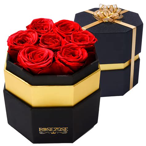 Amazon.com: RoseZose Preserved Rose Box Birthday Gifts for Women ...