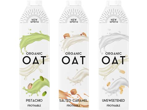 Organic Natural Plant Based Oat Milk Packaging Tetra Design by Tony ...