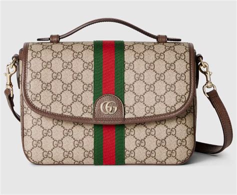 Gucci GG Supreme Mini Shoulder Bag with Web Stripe – Offracks