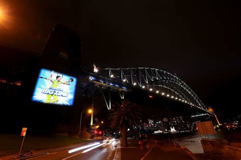 Mitchell Marsh is projected on Sydney Harbour Bridge | ESPNcricinfo.com
