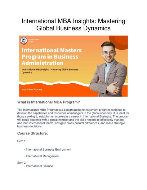 Top International MBA Programs 的图像结果
