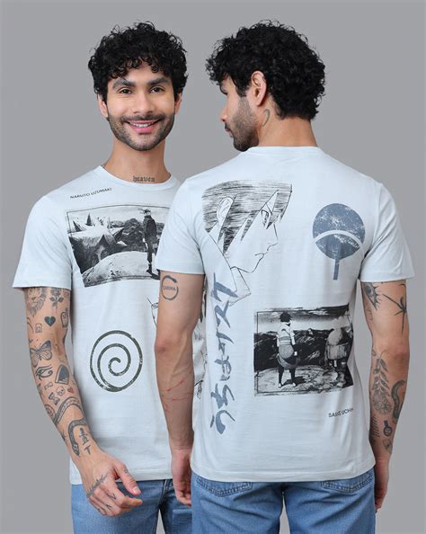 Naruto Printed Regular Fit Tshirt For Men – Free Authority
