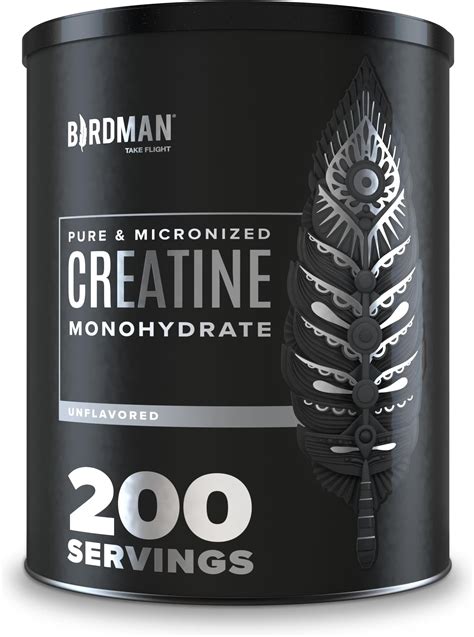 Amazon.com: BIRDMAN Micronized Creatine Monohydrate Powder, Muscle Recovery, Caffeine Free ...