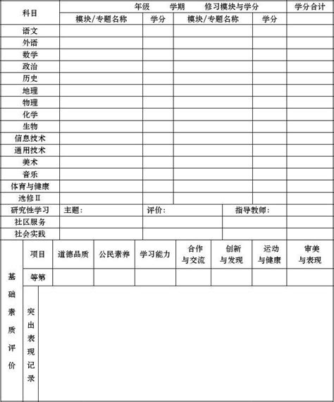 学籍登记表Excel模板_千库网(excelID：149454)