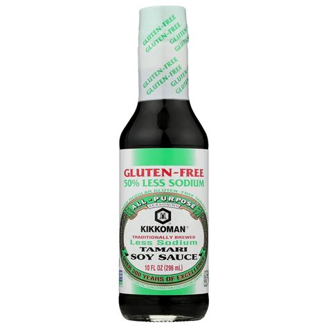 Kikkoman 50% Less Sodium Gluten Free Tamari Soy Sauce - Food E Concepts