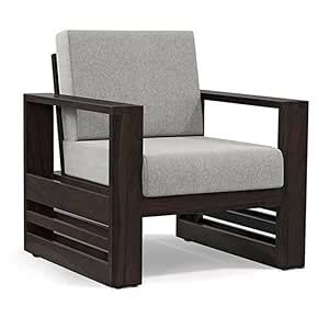 Urban Ladder Parson 1 Seater Sofa | Sheesham Wood Frame | American ...