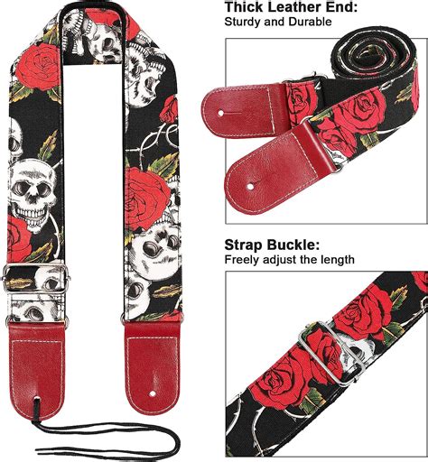 Buy Guitar Strap for Acoustic/Electric/Bass Guitar, Adjustable Guitar ...