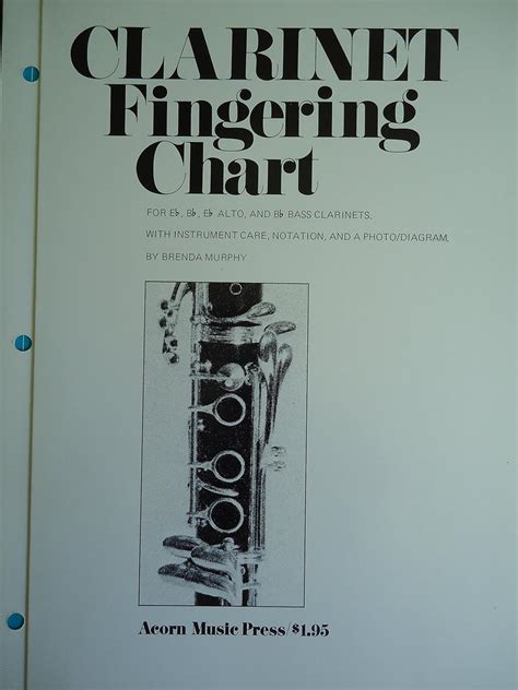 Buy Clarinet Fingering Chart: For Eb, Bb, Eb Alto and Bass Clarinets ...