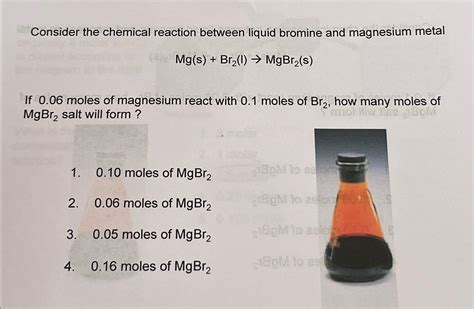 Solved Consider the chemical reaction between liquid bromine | Chegg.com
