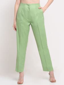 ENNOBLE Regular Fit Women Green Trousers - Buy ENNOBLE Regular Fit ...