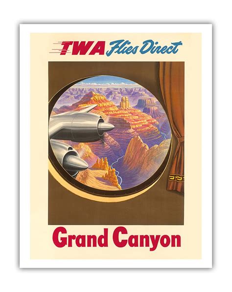 Pacifica Island Art Grand Canyon, Arizona - Trans World Airlines TWA ...