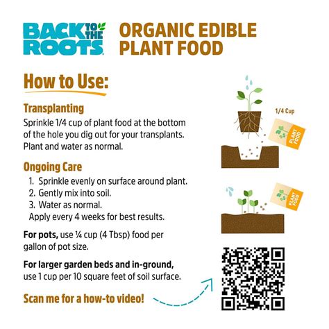 Back to Roots Organic Edible Plant Food, 1.5lb | At Home