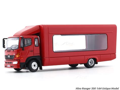 Hino Ranger 500 red 1:64 Unique Model diecast scale model collectible ...
