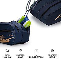Hundred Cosmogear Badminton Kit-Bag with Double Zipper