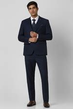 Buy Men Navy Check Slim Fit Wedding Three Piece Suit Online - 39828515 ...