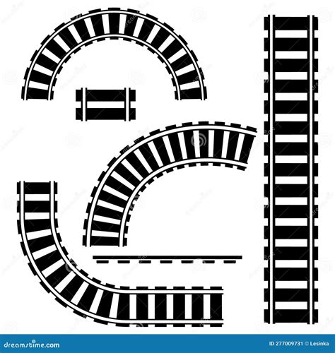Horizontal Train Tracks Clipart