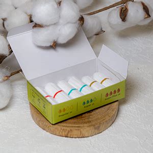 Buy Pee Safe Organic Cotton, Biodegradable Tampons, Trial Pack, 6 ...
