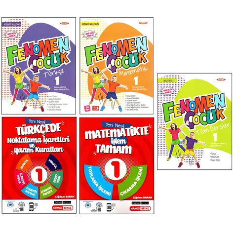Fenomen+Kırmızı Beyaz 1. Sınıf 2. Dönem Türkçe(ekli)+Matematik(ekli ...