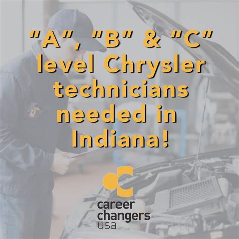 Career Changers USA on LinkedIn: Would you like a better job? If you have 2, 3 or 4 level Chrysler…
