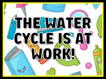 THE WATER CYCLE IS AT WORK! Grade 3 Science Door Decor school resource ...