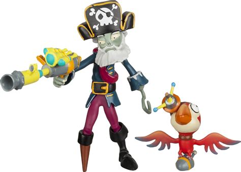 Buy Plants vs Zombies GW2 - 3" Captain Deadbeard Figure with Parrot ...
