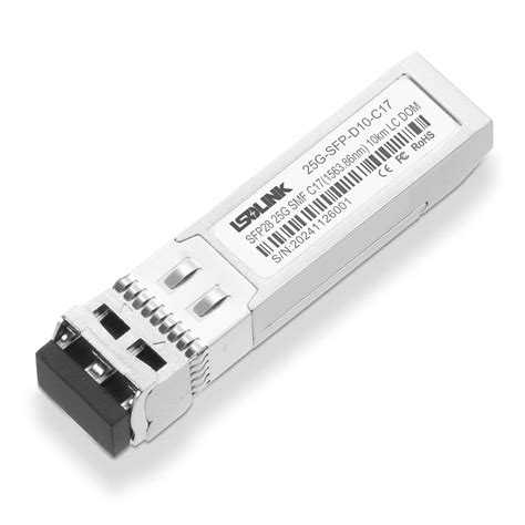 Juniper Compatible 25GBASE-DWDM SFP28 C17~C61 10km DOM LC SMF ...