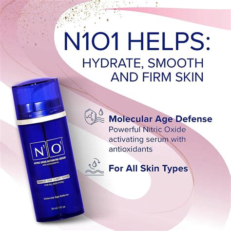 N1O1 Nitric Oxide Activating Serum | Antioxidant-Rich Hydrating Face Serum | Decreases Wrinkles ...