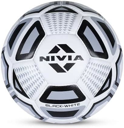 Buy Nivia Storm Rubber Football, Size 5, (White) Online at Low Prices ...
