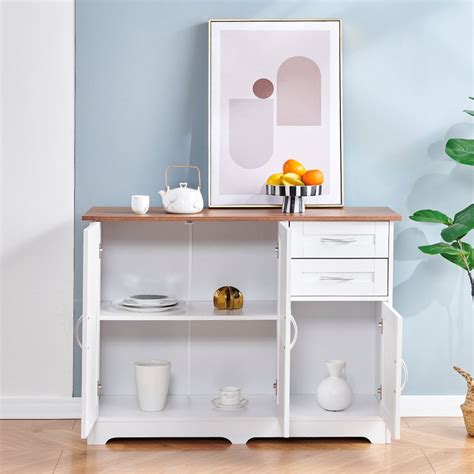 Buy Antique White Buffet Table Sideboard and Buffet Kitchen Sideboard ...