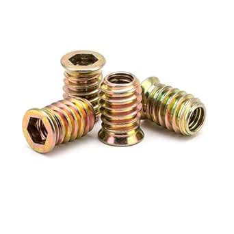 Rely®⇒VP INDUSTRIES (Pcs-50) M6 x10 mm Wood Insert Interface Threads ...