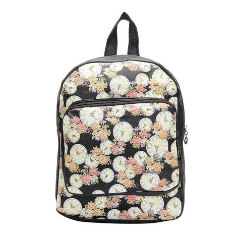 Buy FabSeasons Black Digital Printed Small Size Backpack at Amazon.in