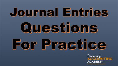 Image result for Journal Entry Class 11 Questions