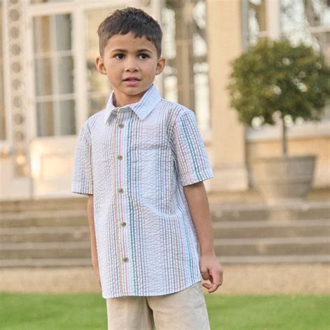 Angel & Rocket Boys Stripe Multi Cotton Shirts