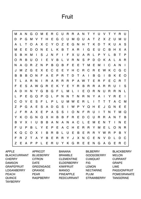 Jumbo Word Search Printable Puzzles | Printable Word Search