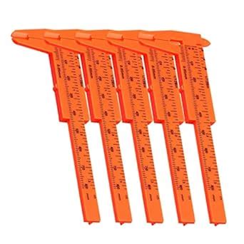 Pinakine® 5 Pieces Mini Plastic Ruler Sliding 80Mm Vernier Caliper ...
