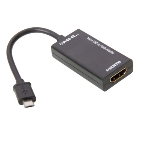 Micro USB Male to HDMI Female Cable Black | Alex NLD
