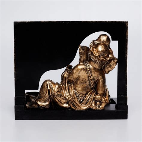Buy Rennaisance - Gold Polyresin Frame Ganesha Figurine With Candle ...