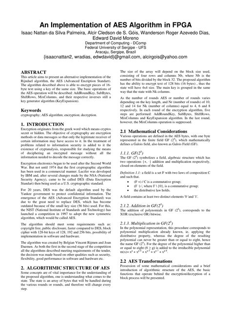 AES Algorithm Basic 的图像结果
